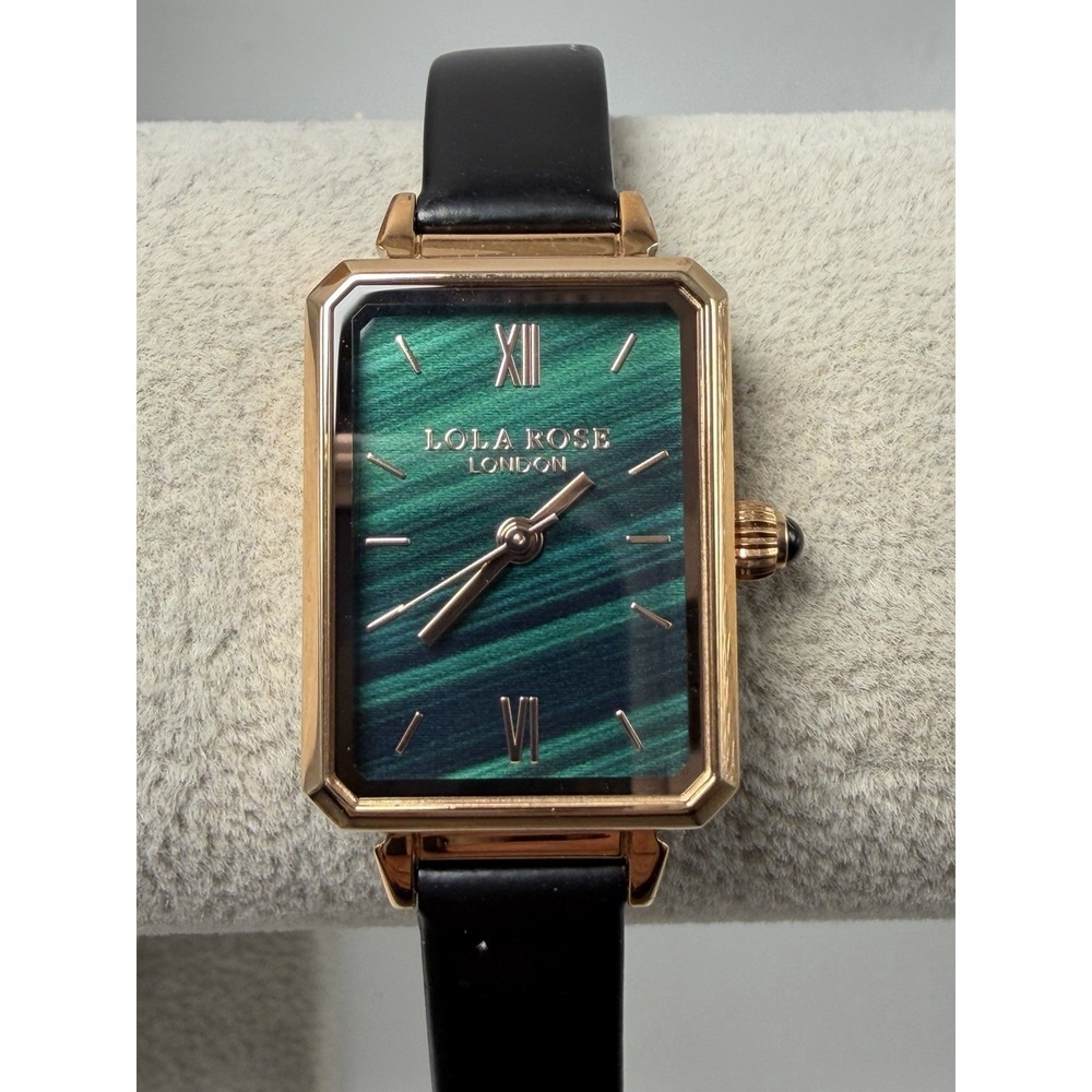 Lola Rose London LR2136 New Battery Ladies Malachite Watch 20MM 6.75"